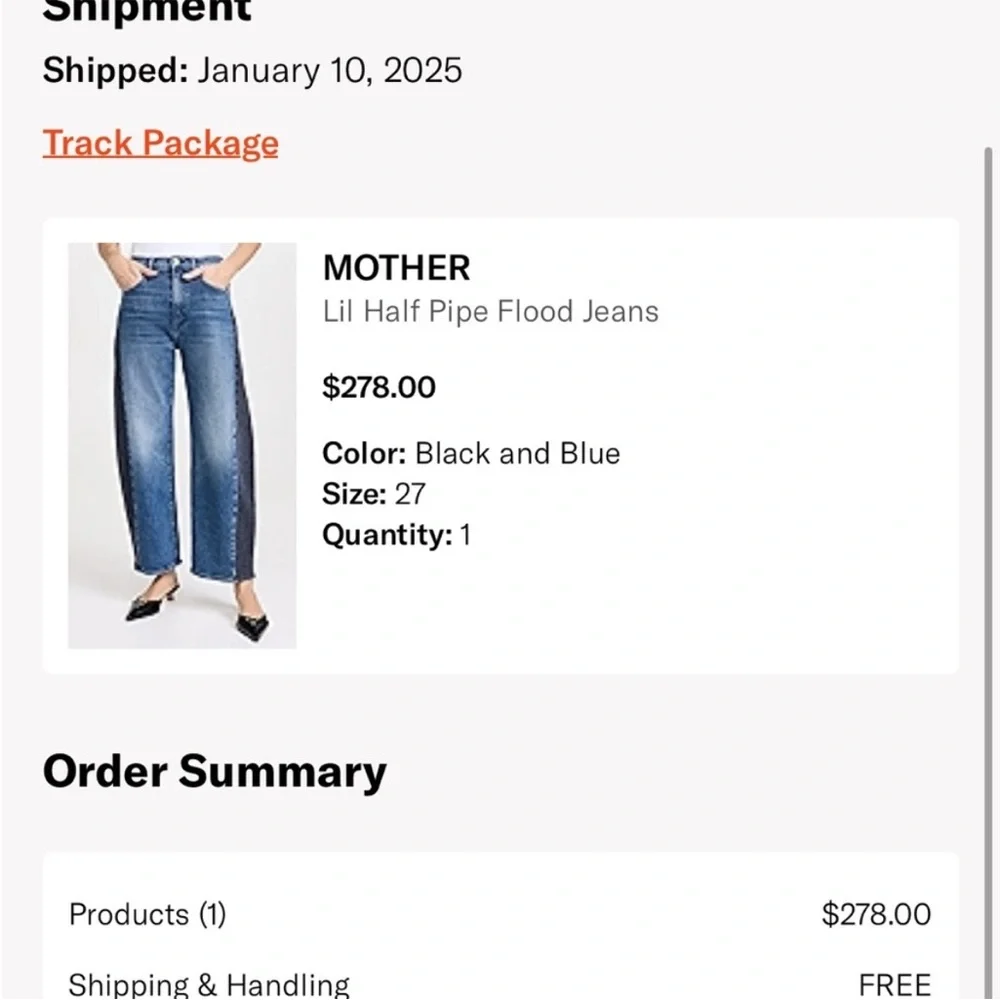 NWOT MOTHER LIL HALF PIPE FLOOD JEANS - Picture 2 of 9